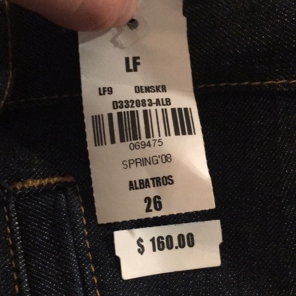 LF A-line zip denim stretch miniskirt - Picture 4 of 4